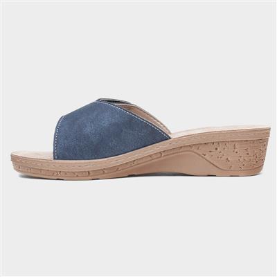 Nice Womens Blue Mule Sandal