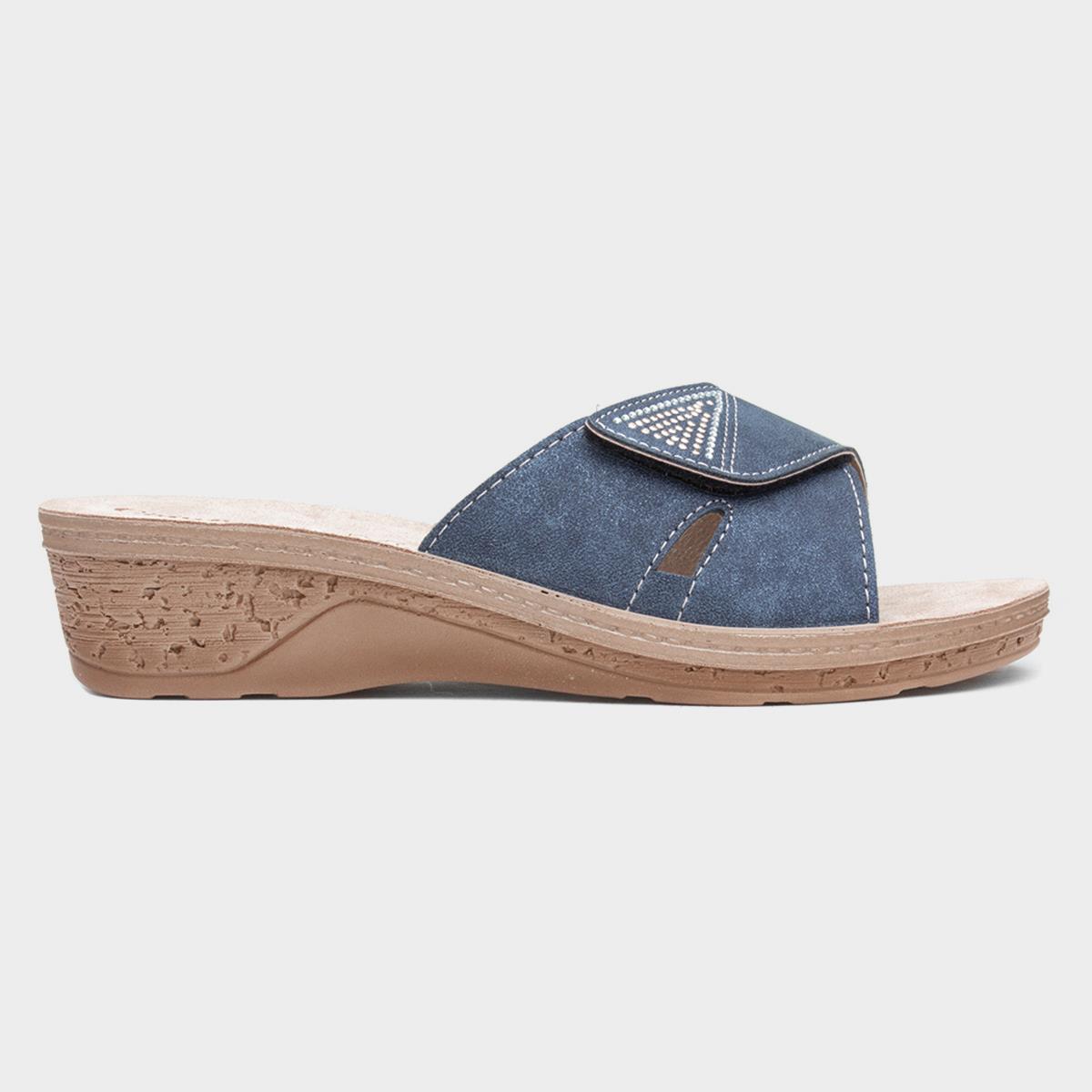 Nice Womens Blue Mule Sandal
