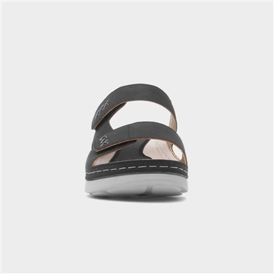 Andorra Womens Black Mule Sandal