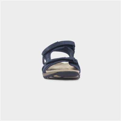 Adelaide Womens Navy Suede Sandal