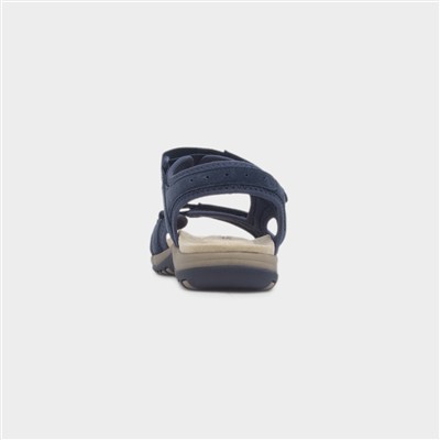 Adelaide Womens Navy Suede Sandal