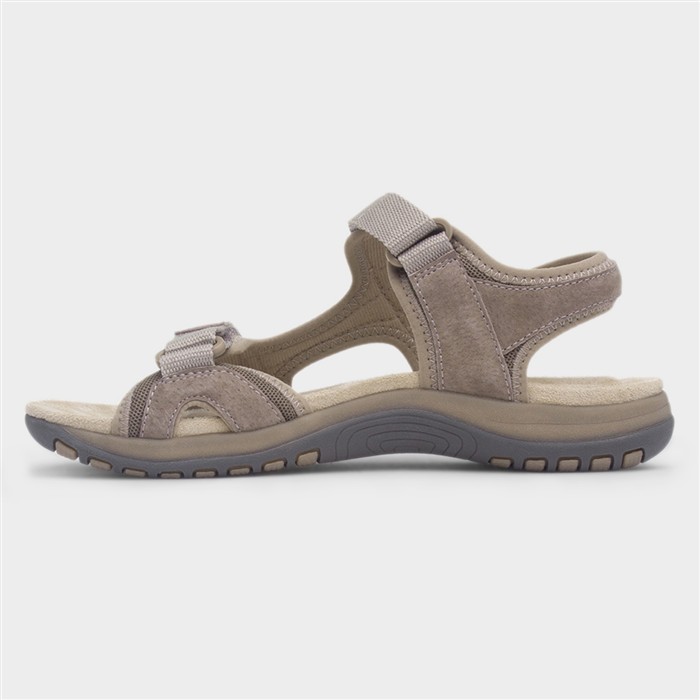 Adelaide Womens Beige Suede Sandal