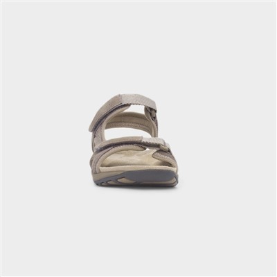 Adelaide Womens Beige Suede Sandal