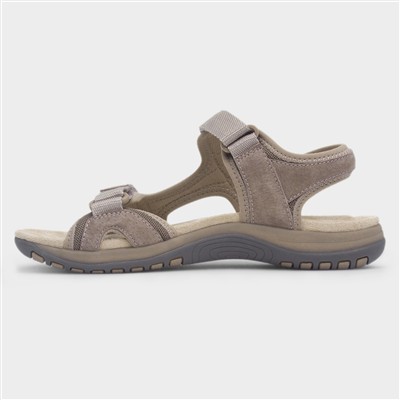 Adelaide Womens Beige Suede Sandal