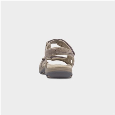 Adelaide Womens Beige Suede Sandal