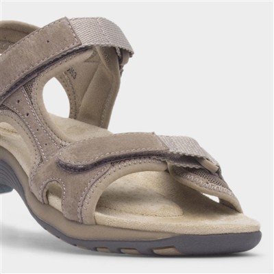 Adelaide Womens Beige Suede Sandal