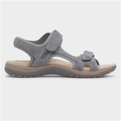 Adelaide Womens Grey Suede Sandal