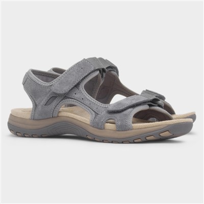 Adelaide Womens Grey Suede Sandal