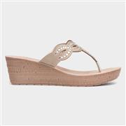 Lilley & Skinner Ancona Womens Beige Wedge Sandal (Click For Details)