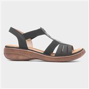 Softlites Womens Black Slip On Diamante Sandal (Click For Details)