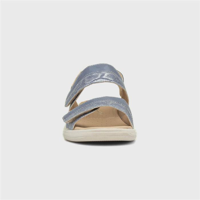 Womens Blue Easy Fasten Slingback Sandal