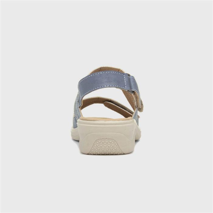Womens Blue Easy Fasten Slingback Sandal