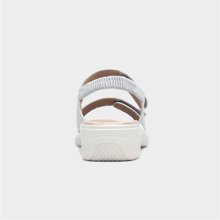 Womens Grey Easy Fasten Slingback Sandal