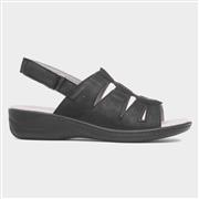 Softlites Synthia Womens Black Strappy Sandal (Click For Details)