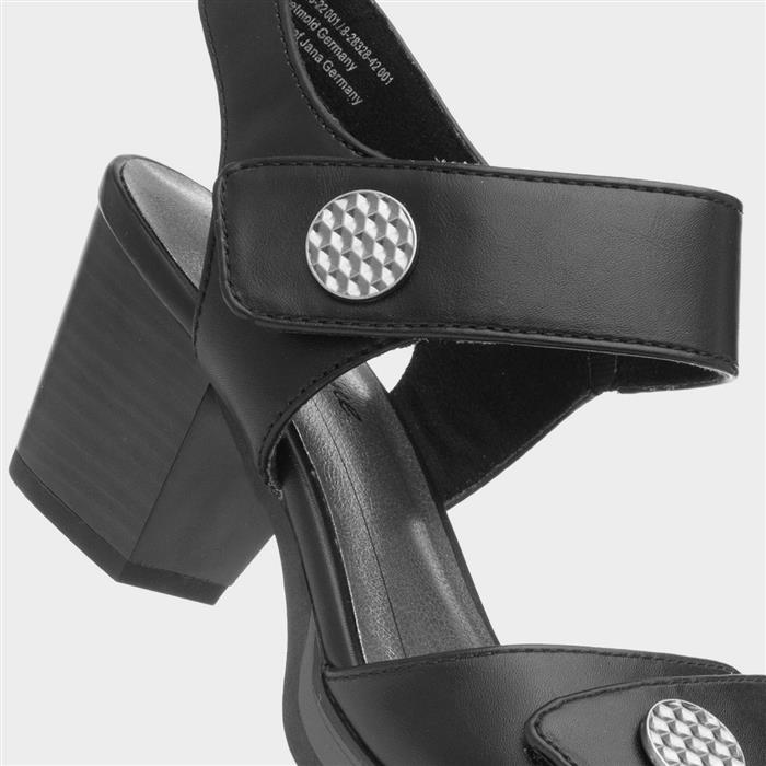 Lorraine Womens Black Wide Fit Heel