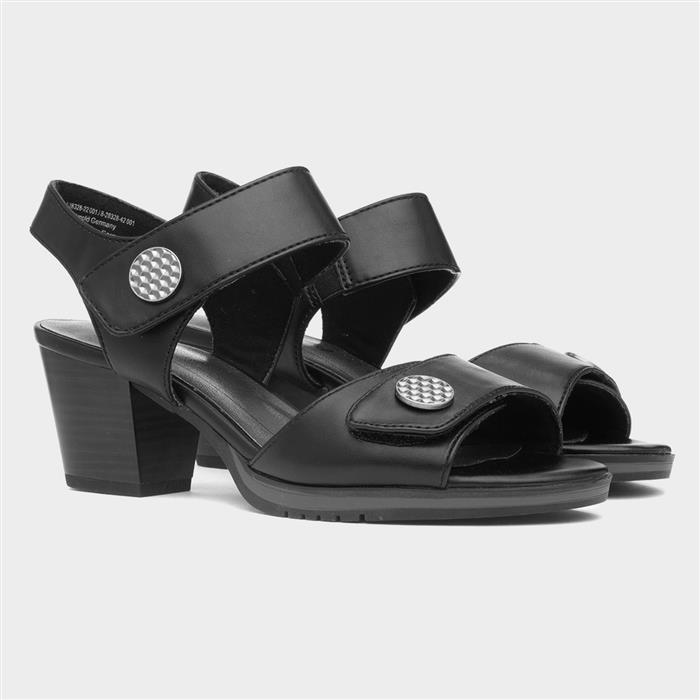 Lorraine Womens Black Wide Fit Heel