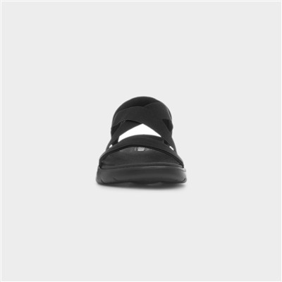 Slip Ins Go Walk Flex Womens Black Sandal