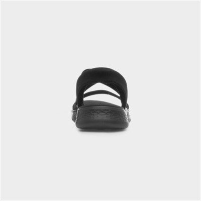 Slip Ins Go Walk Flex Womens Black Sandal