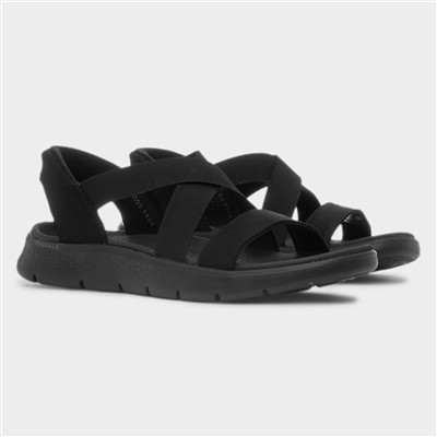 Slip Ins Go Walk Flex Womens Black Sandal