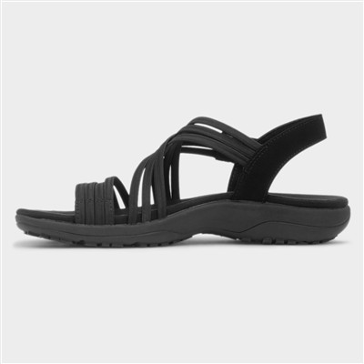 Reggae Slim Sunnyside Womens Black Sandal