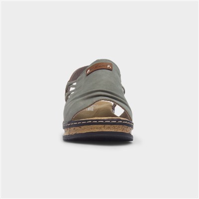 Mumbles Antistress Womens Green Sandal