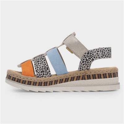 Tenby Womens Beige Gladiator Leather Sandal