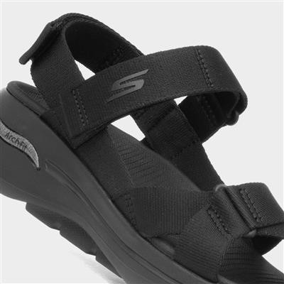 Go Walk Arch Fit Womens Black Sandals