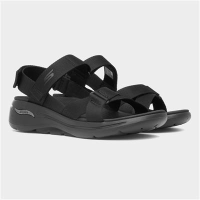 Go Walk Arch Fit Womens Black Sandals