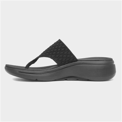 Go Walk Arch Fit Womens Black Sandal