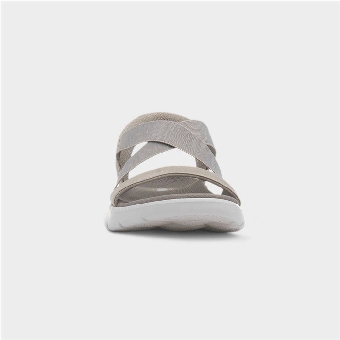 Slip Ins Go Walk Flex Womens Taupe Sandal