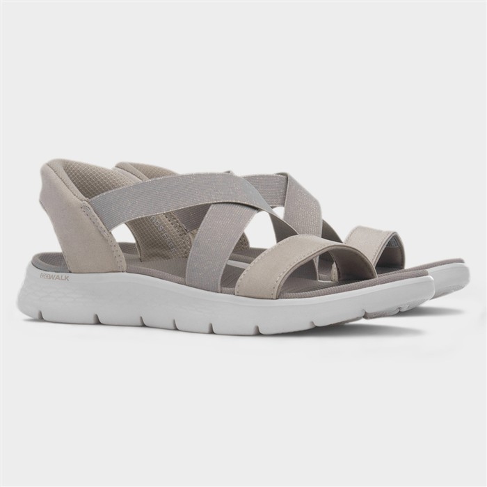 Slip Ins Go Walk Flex Womens Taupe Sandal