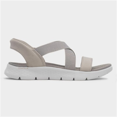Slip Ins Go Walk Flex Womens Taupe Sandal