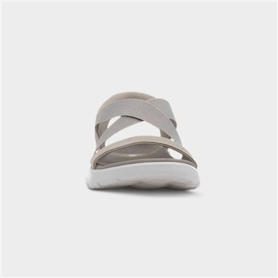 Slip Ins Go Walk Flex Womens Taupe Sandal