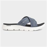 Skechers Go Walk Flex Womens Navy Mule Sandal (Click For Details)