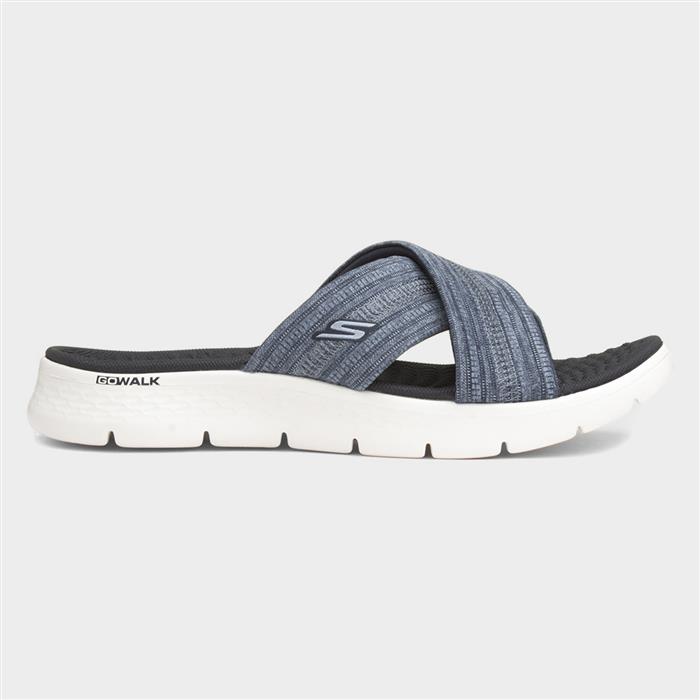 Go Walk Flex Womens Navy Mule Sandal