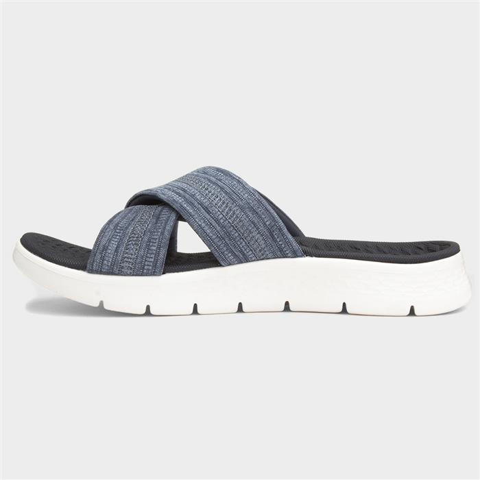 Go Walk Flex Womens Navy Mule Sandal
