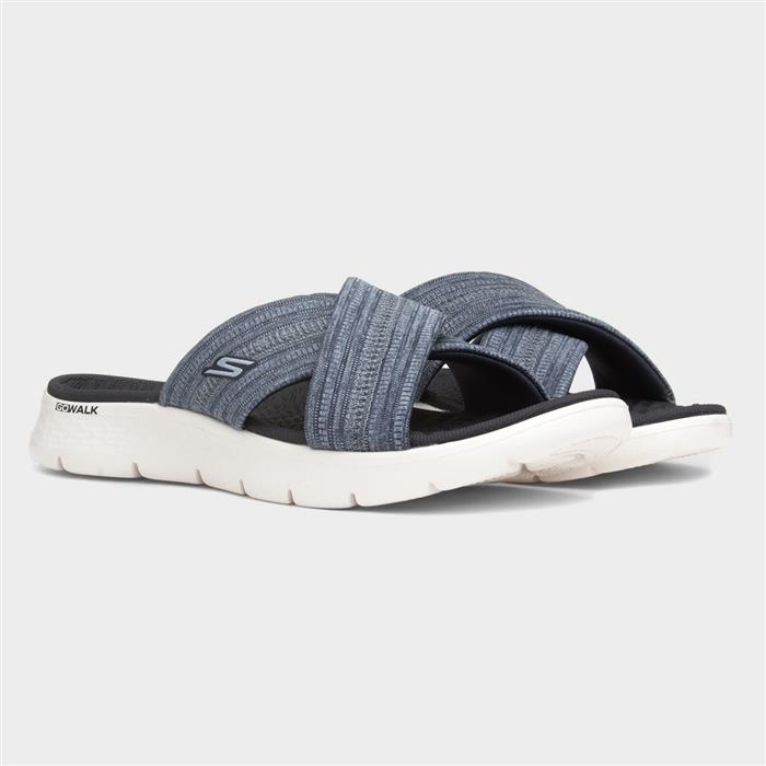 Go Walk Flex Womens Navy Mule Sandal