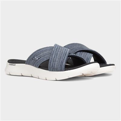 Go Walk Flex Impressed Womens Navy Sandal