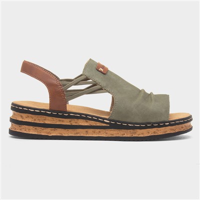 Antistress Womens Green Open Toe Sandal
