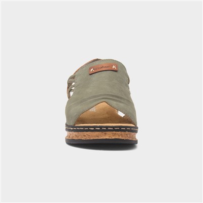 Antistress Womens Green Open Toe Sandal