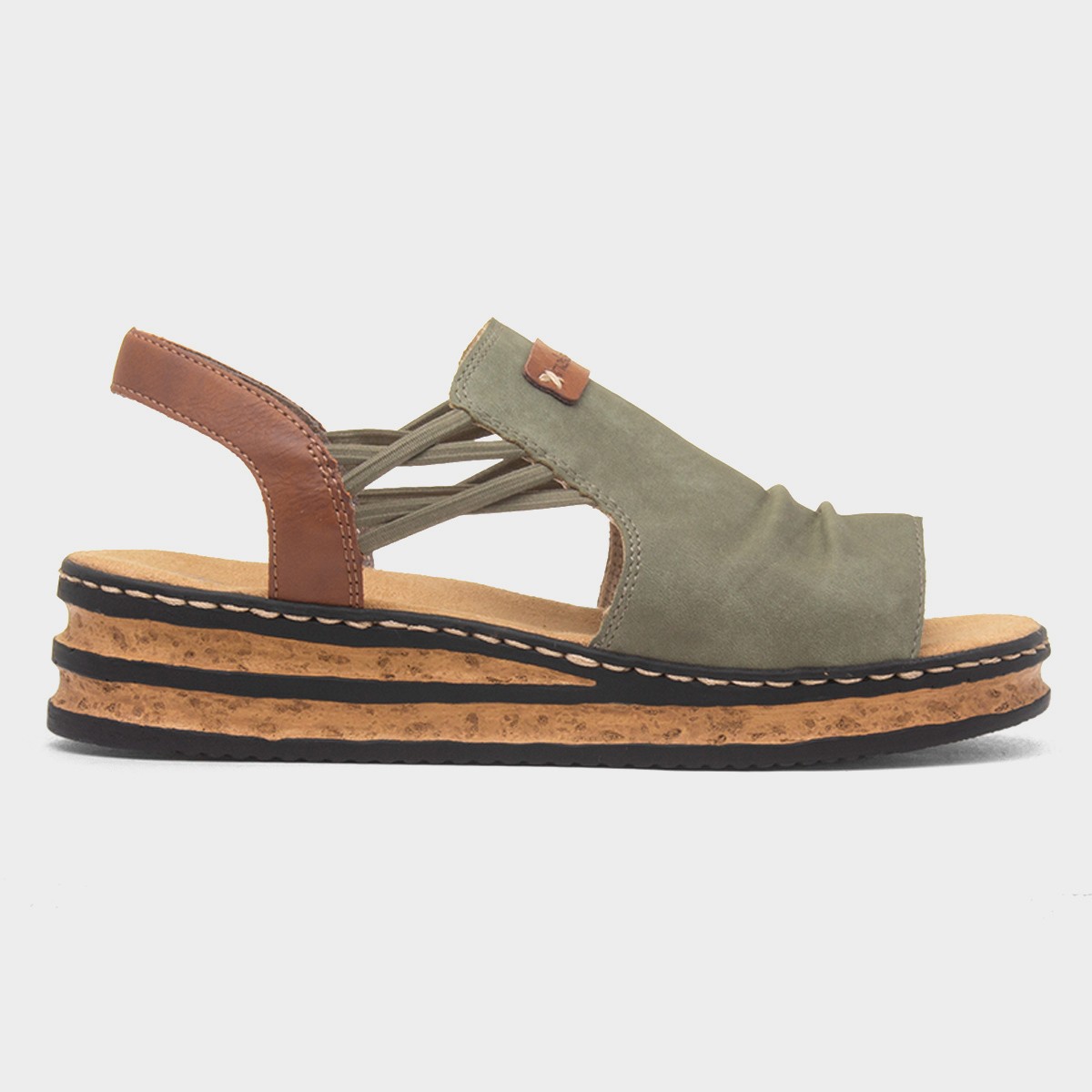 Antistress Womens Green Open Toe Sandal