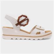 Rieker Antistress Womens White Wedge Sandal (Click For Details)