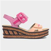 Rieker Antistress Womens Pink & Orange Sandal (Click For Details)