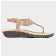 Lilley Savanna Womens Blush Toe Post Sandal (Click For Details)