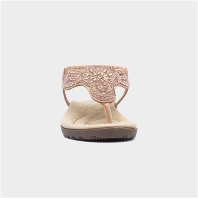 Womens Blush Toe Post Sandal