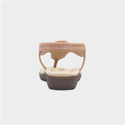 Womens Blush Toe Post Sandal