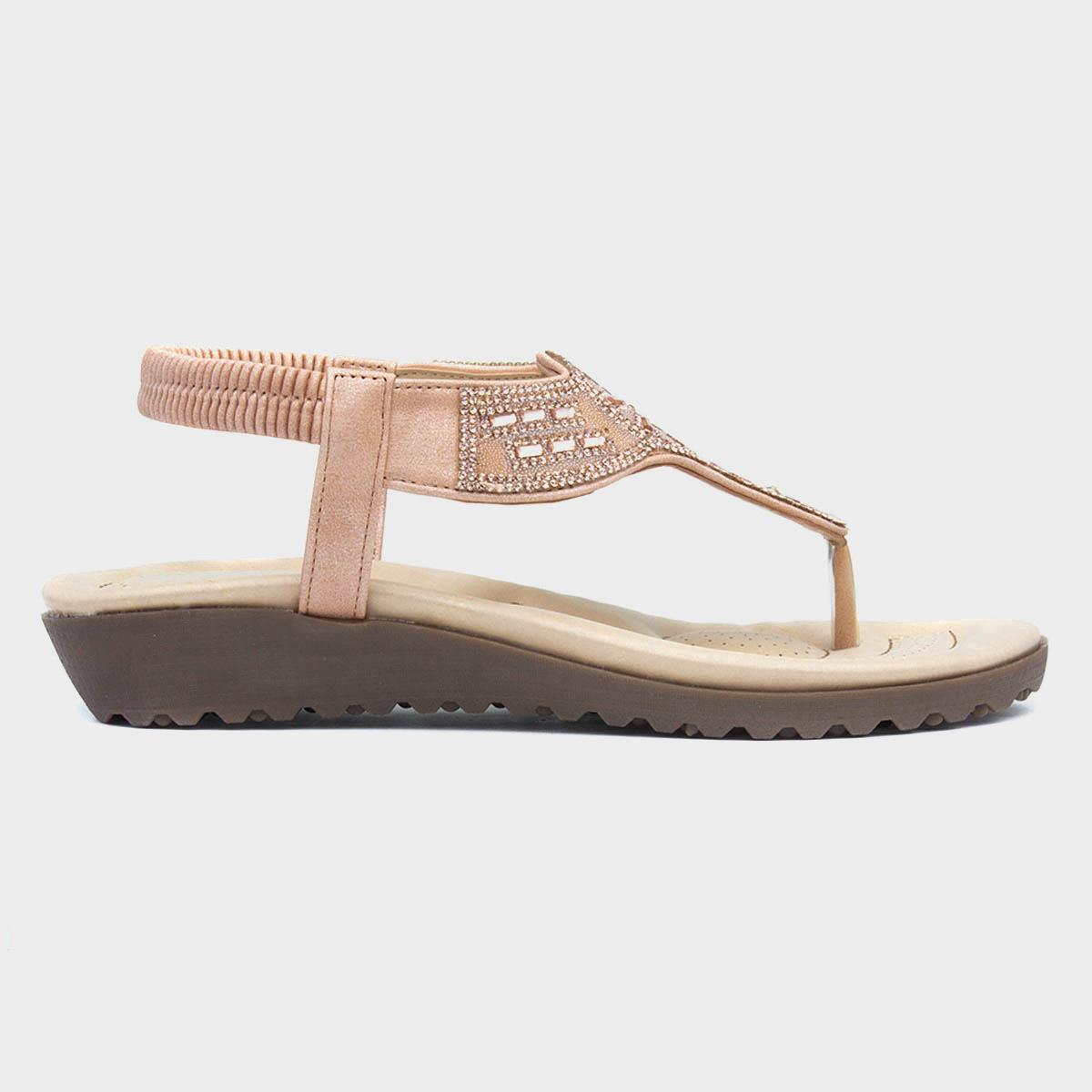 Womens Blush Toe Post Sandal