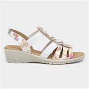 Softlites Womens White Floral Sandals (Click For Details)