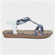 Lilley Womens White & Blue Sandal (Click For Details)