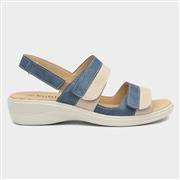 Softlites Womens Blue and Cream Sandal (Click For Details)